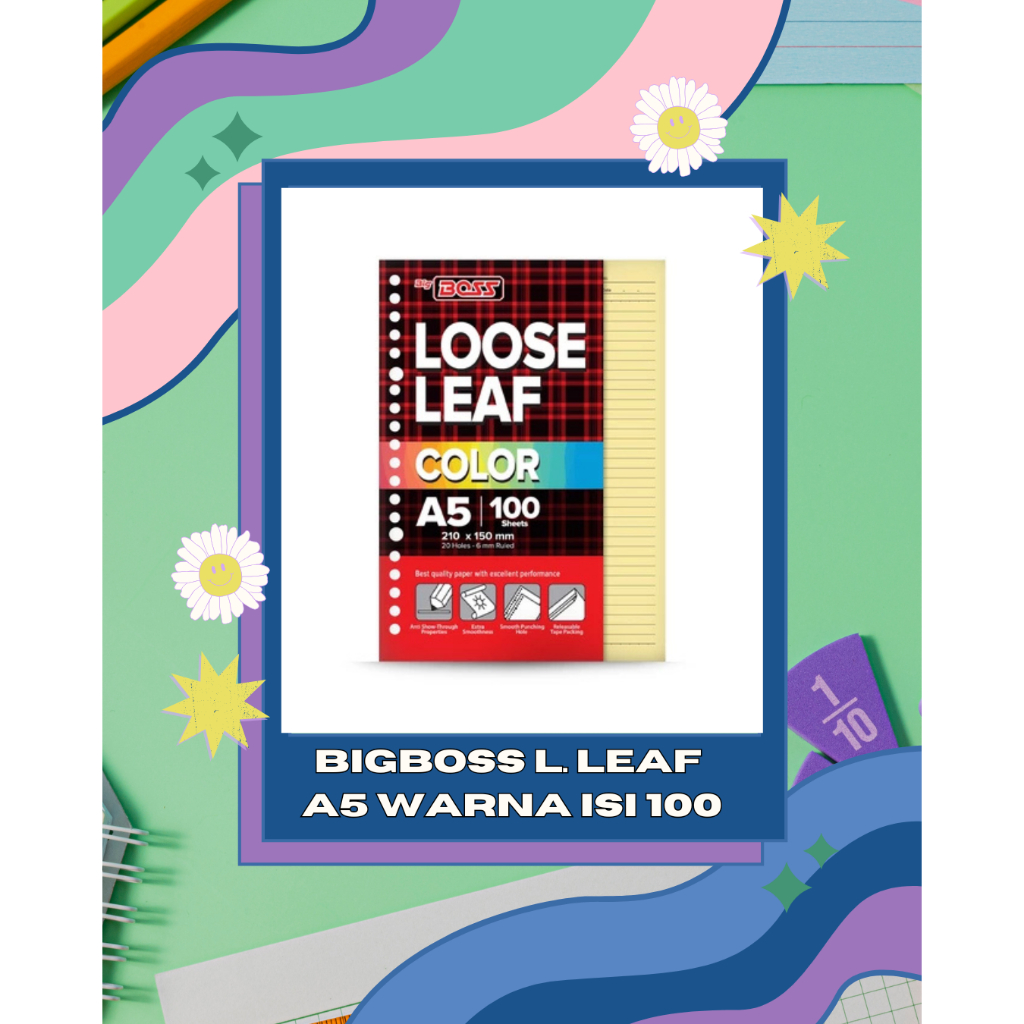 

BIGBOSS L.LEAF 5A BERWARNA ISI 100 SHEETS