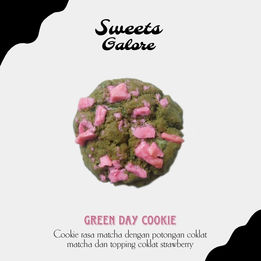 

MATCHA COOKIES (Wajib tambah packing demi keamanan cookies)