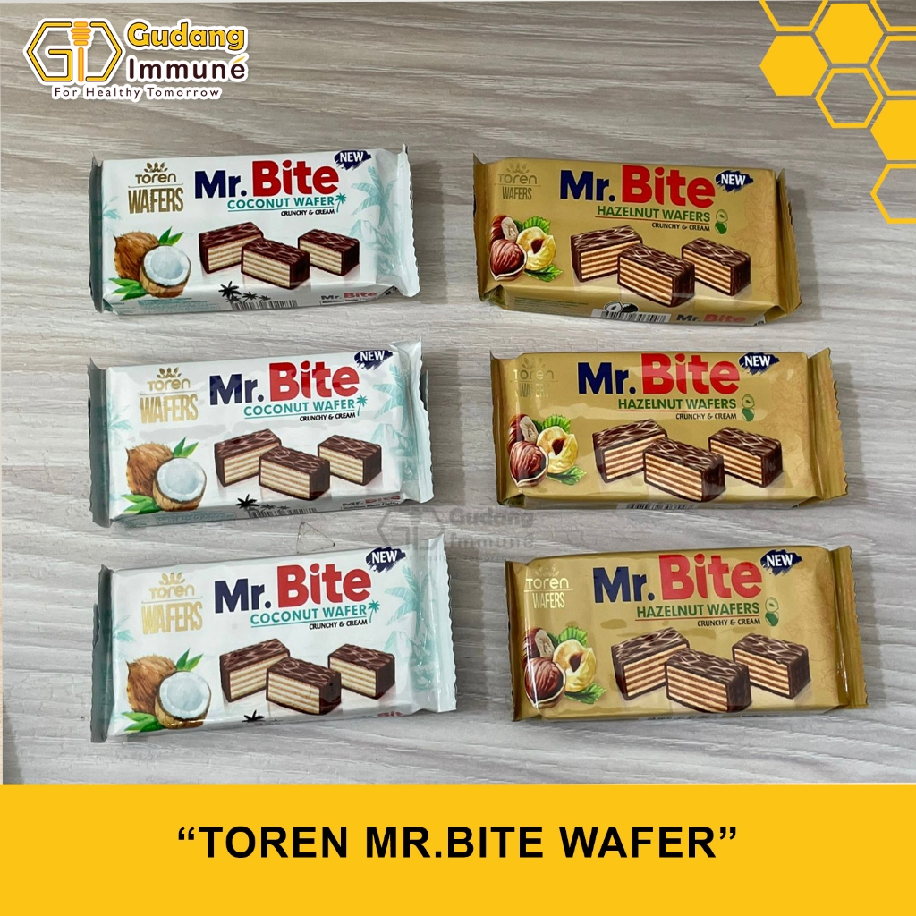 

Toren Mr.Bite , hazelnut , coconut,Wafer Turki, coklat turki, wafer hazelnut ,wafer coconut - Gudang immune