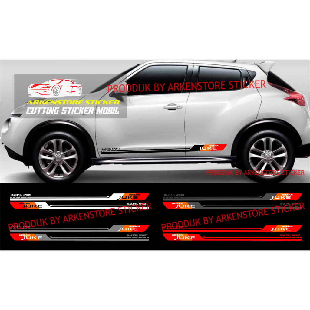 Stiker mobil nissan juke cutting stiker sticker mobil juke stiker terbaru
