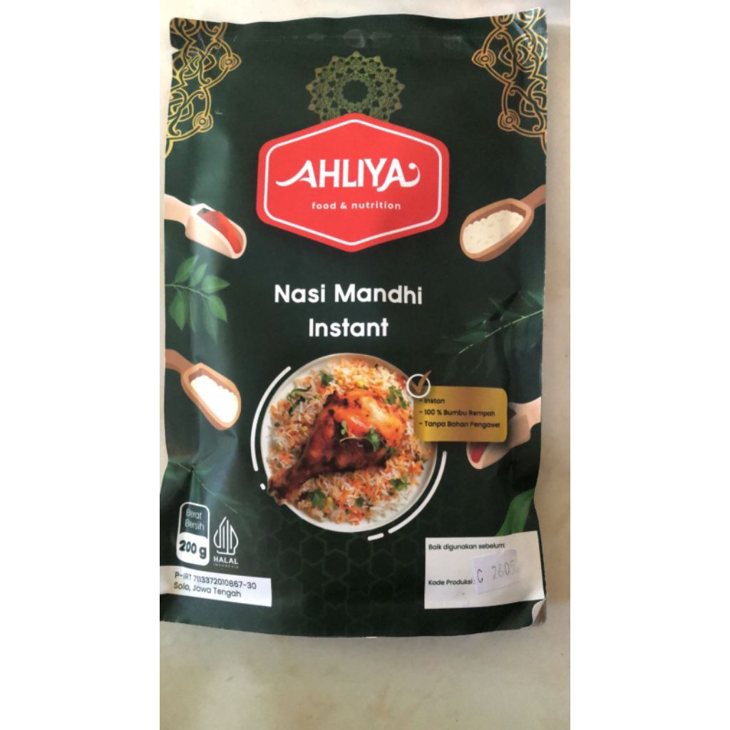 

[AHLÌYA] NASI MANDHI INSTAN