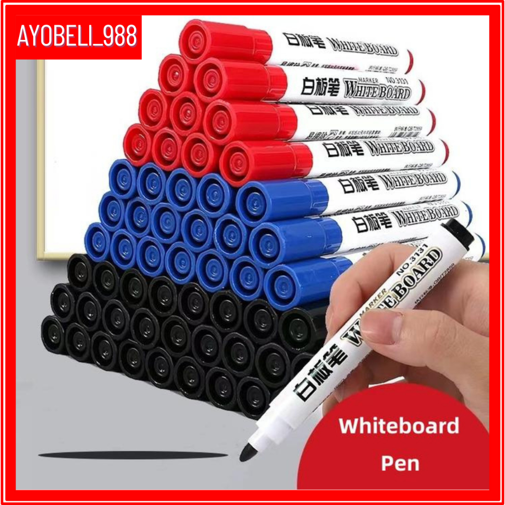 

【AYOBELI988】1 PCS Spidol Snowman Boardmarker Warna Hitam, Merah, Biru