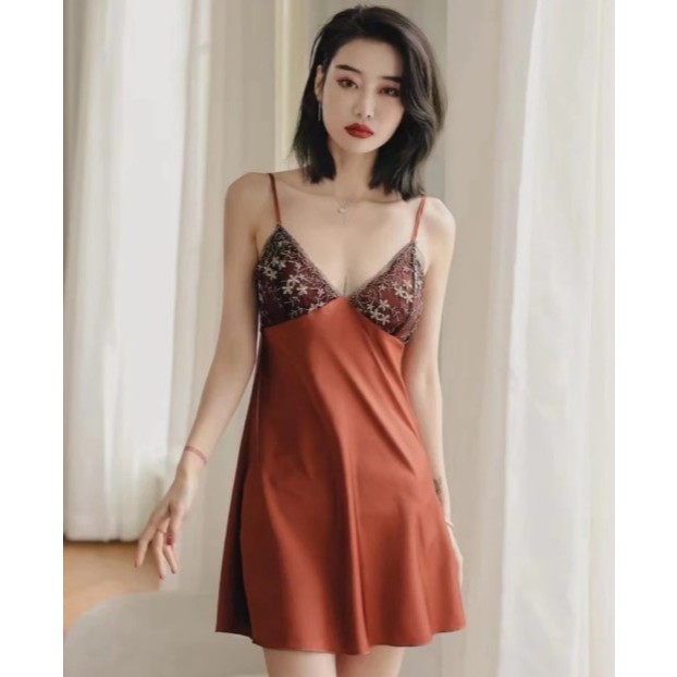 [TKPD41] SEXY SILK LINGERIE SUTRA SORELLA N35 - NE2996 SIZE M L (TAG PRICE IDR 425.000,-)