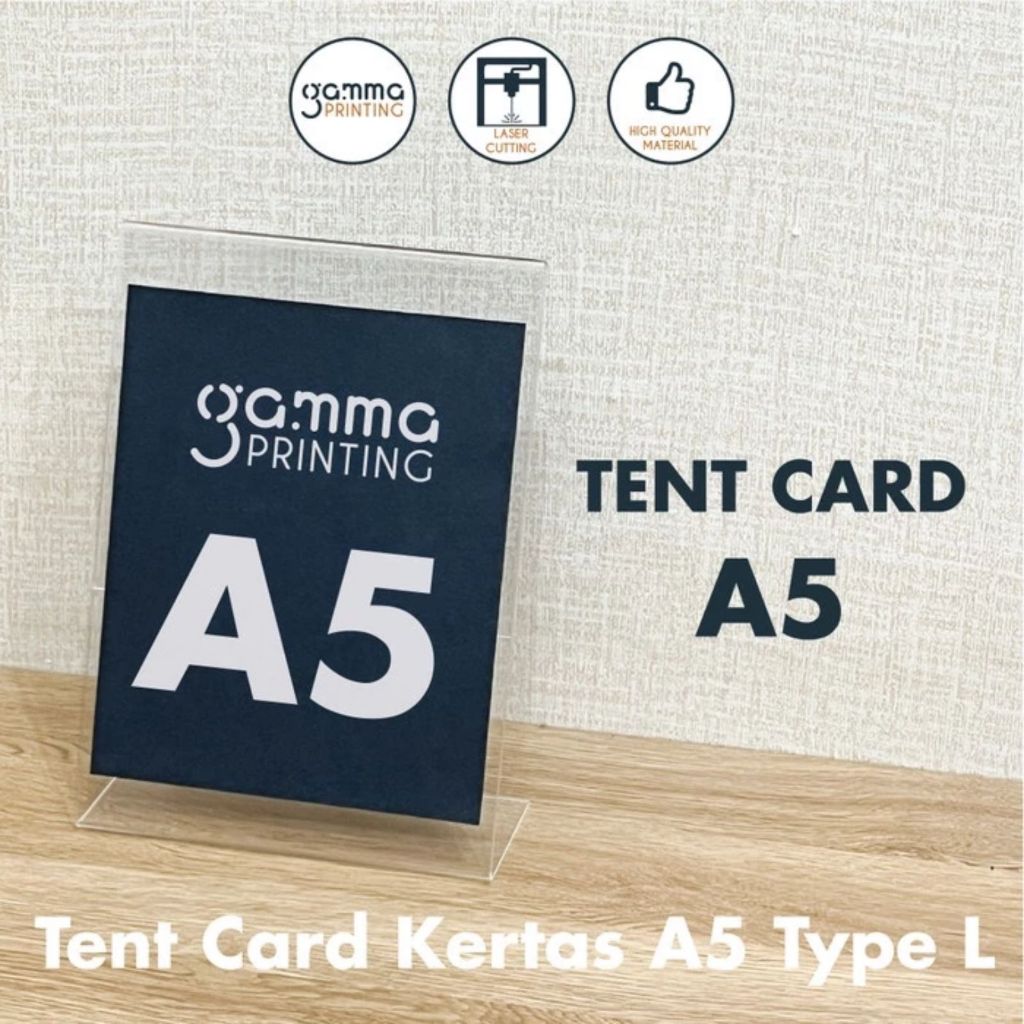 

Stand Akrilik A5 Bening | Display Meja Promosi / Informasi