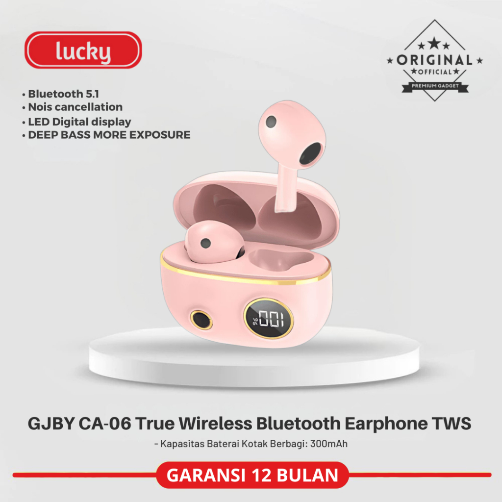 GJBY CA-06 True Wireless Bluetooth Earphone Earbuds TWS