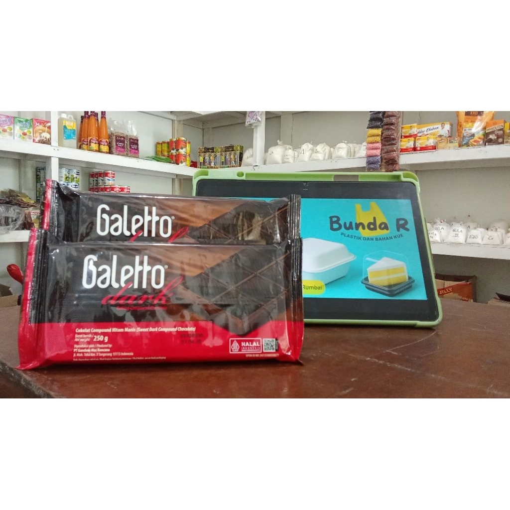 

Galetto Dark Compound 250 Gram - Coklat Batang - Bunda R Plastik