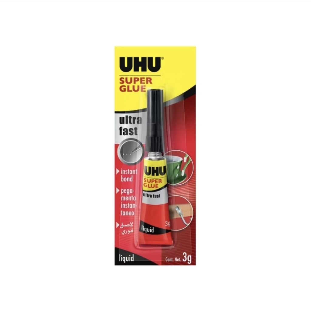 

UHU super glue 3 gr / lem perekat serbaguna / lem cair uhu