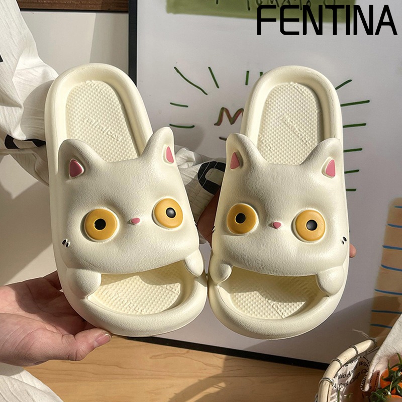 FENTINA Sandal Wanita Kekinian Korea Sandal Cewek Sandal Flats Jelly Wanita Sandal Slop Wanita Baim