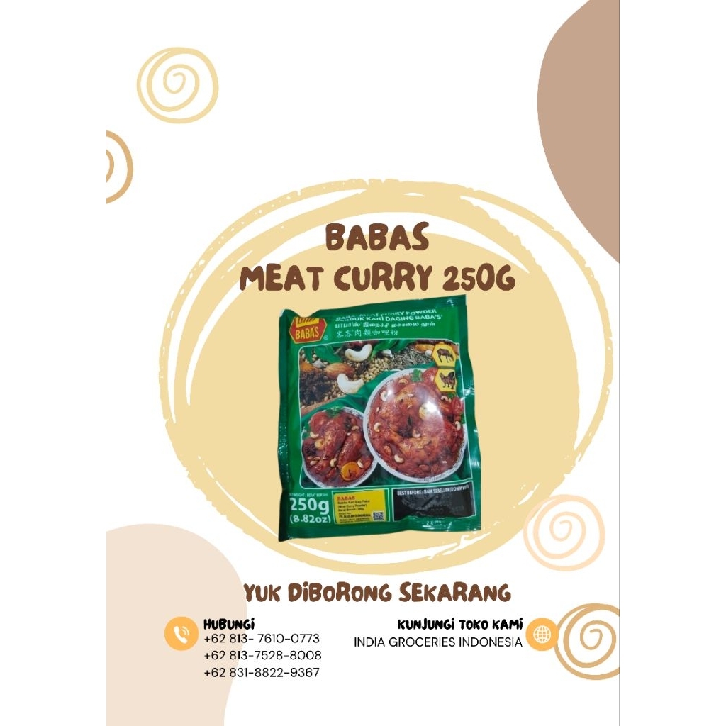

Baba's Meat Curry 250g / Serbuk Kari Daging 250g
