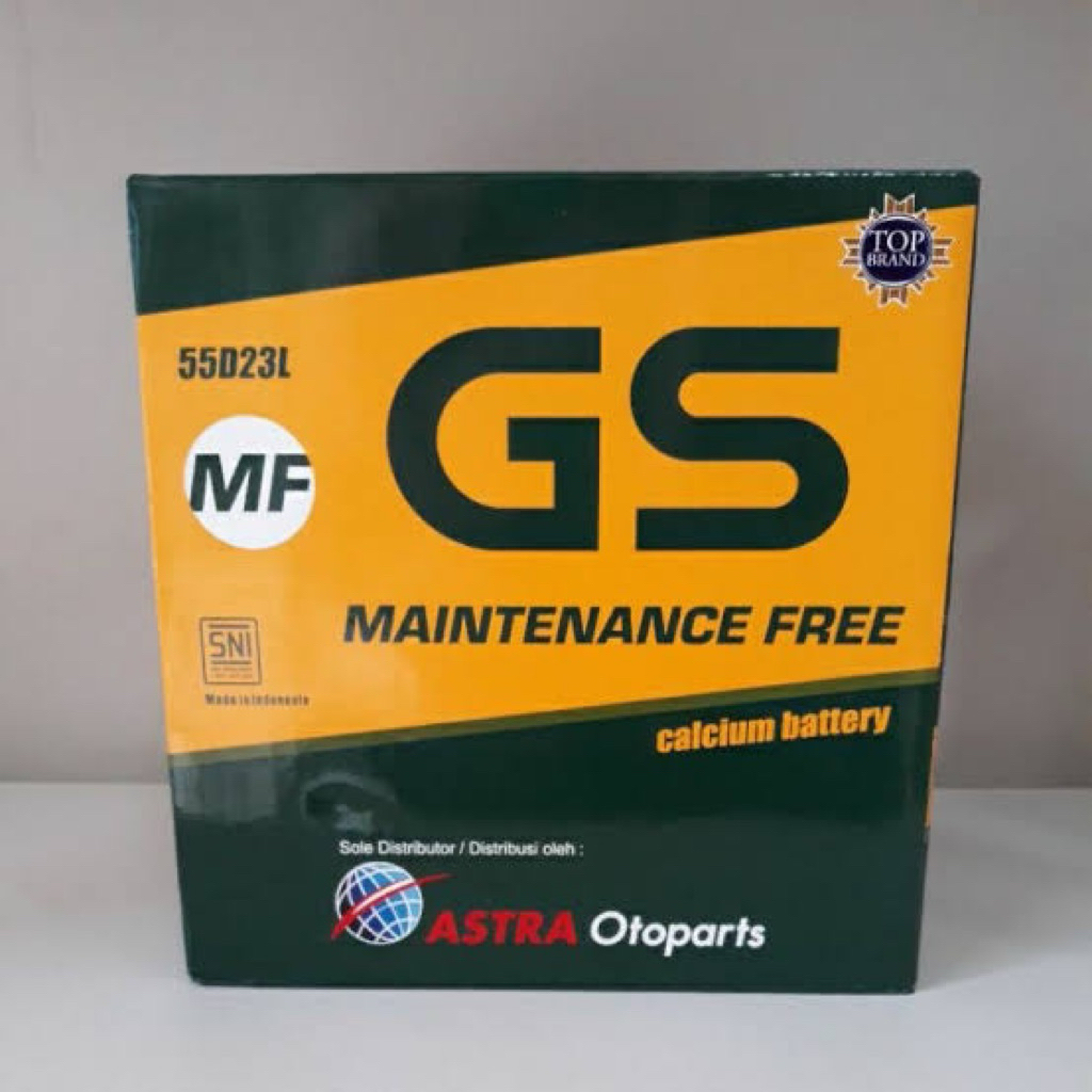 ORIGINAL AKI MOBIL GS MF (55D23L) / AKI KERING / 60Ah