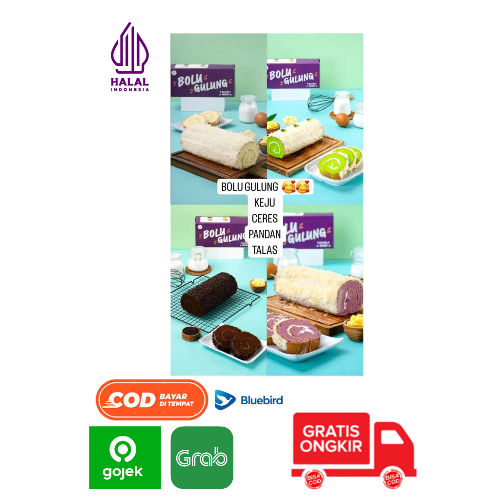 

BELI 2 GRATIS 1 READY SIAP KIRIM LUAR KOTA COD bolu gulung | roll cake | oleh oleh lembang