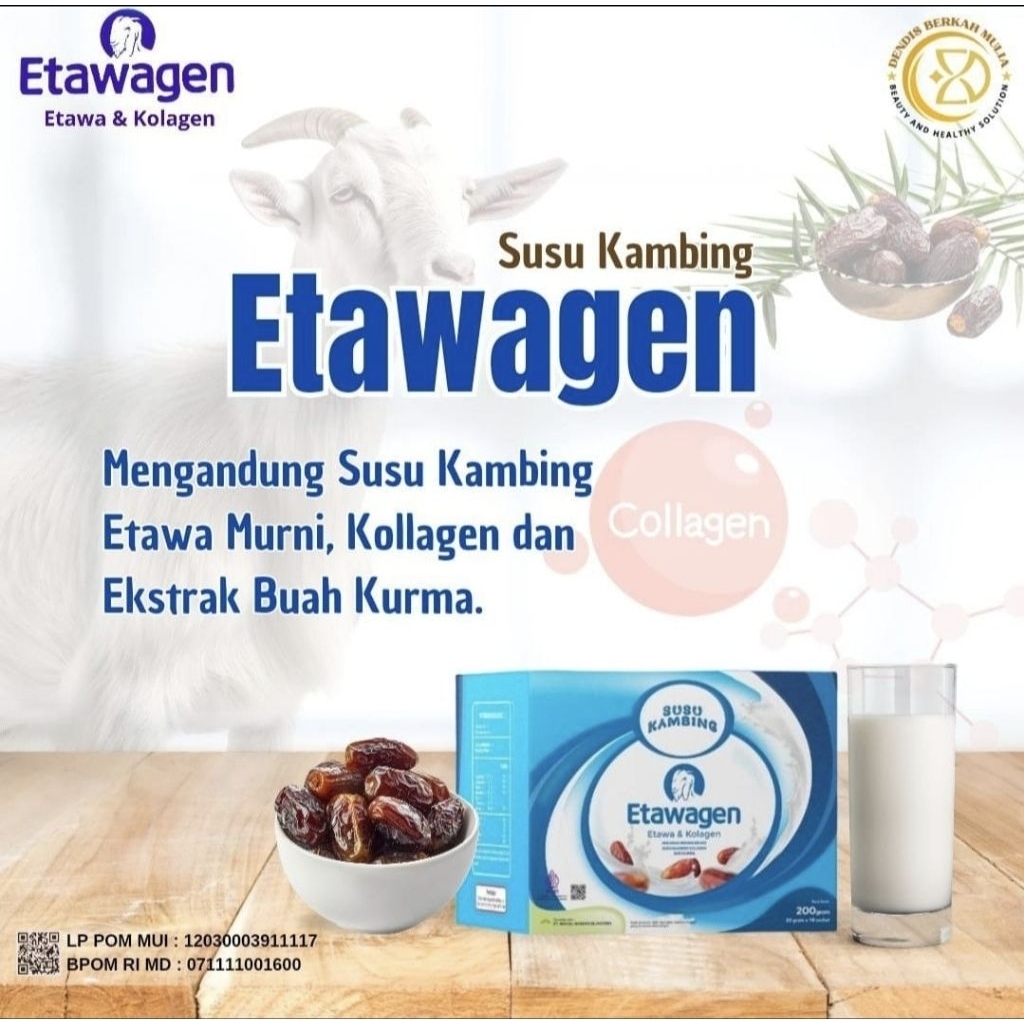 

Susu Kambing Etawagen Ekstra Kolagen Dan Sari Kurma - Susu Kambing Etawa Bubuk