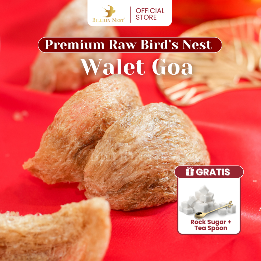 

Billion Nest - Sarang Burung Walet Mangkok Goa - 500 GRAM