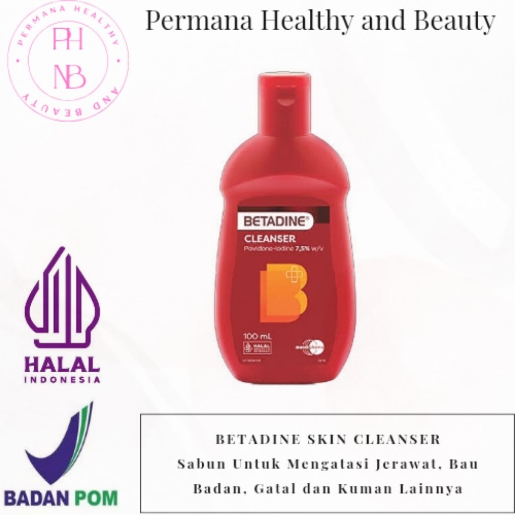 BETADINE SKIN CLEANSER 100 ML / BETADINE SABUN CAIR ANTISEPTIC / BETADINE ANTISEPTIC SKIN CLEANSER 1