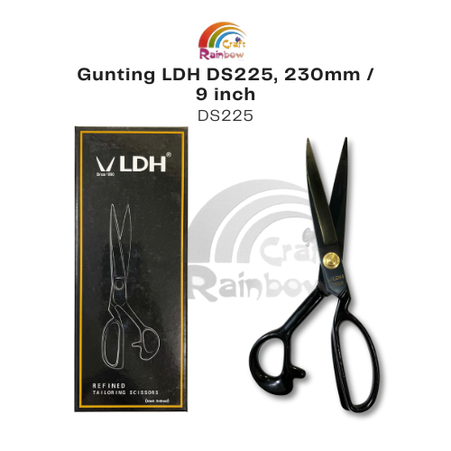 

Gunting merk LDH D225 9 inch Baja Putih 23cm satuan pcs