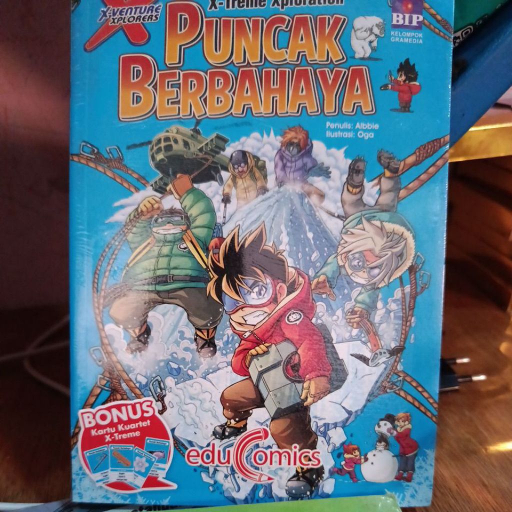 X-VENTURE XPLORERS. PUNCAK BERBAHAYA. EDU COMICS. PROMO. komik