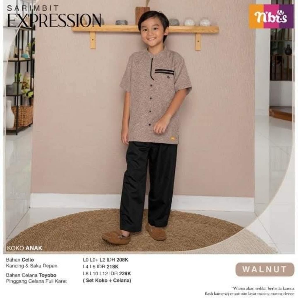 SALE 50% KOKO ANAK NIBRAS EXPRESSION WALNUT_koko anak nibras DISKON TERMURAH