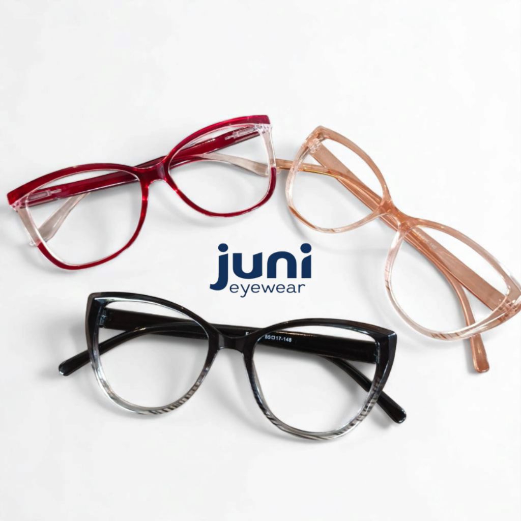 Kacamata cat eye frame besar wanita (buy 1 get 1 kacamata randome)