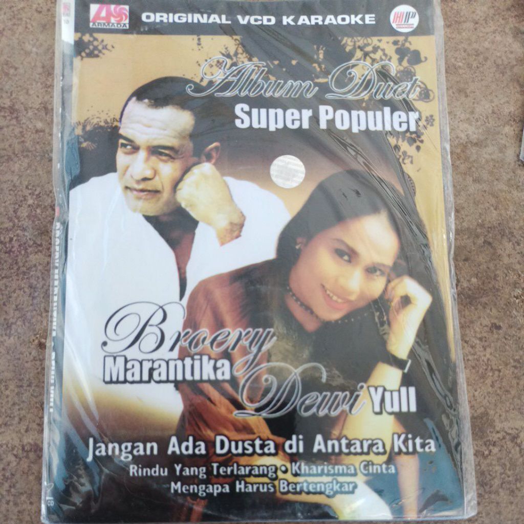 Vcd karaoke album duet Brori marantika & Dewi yul