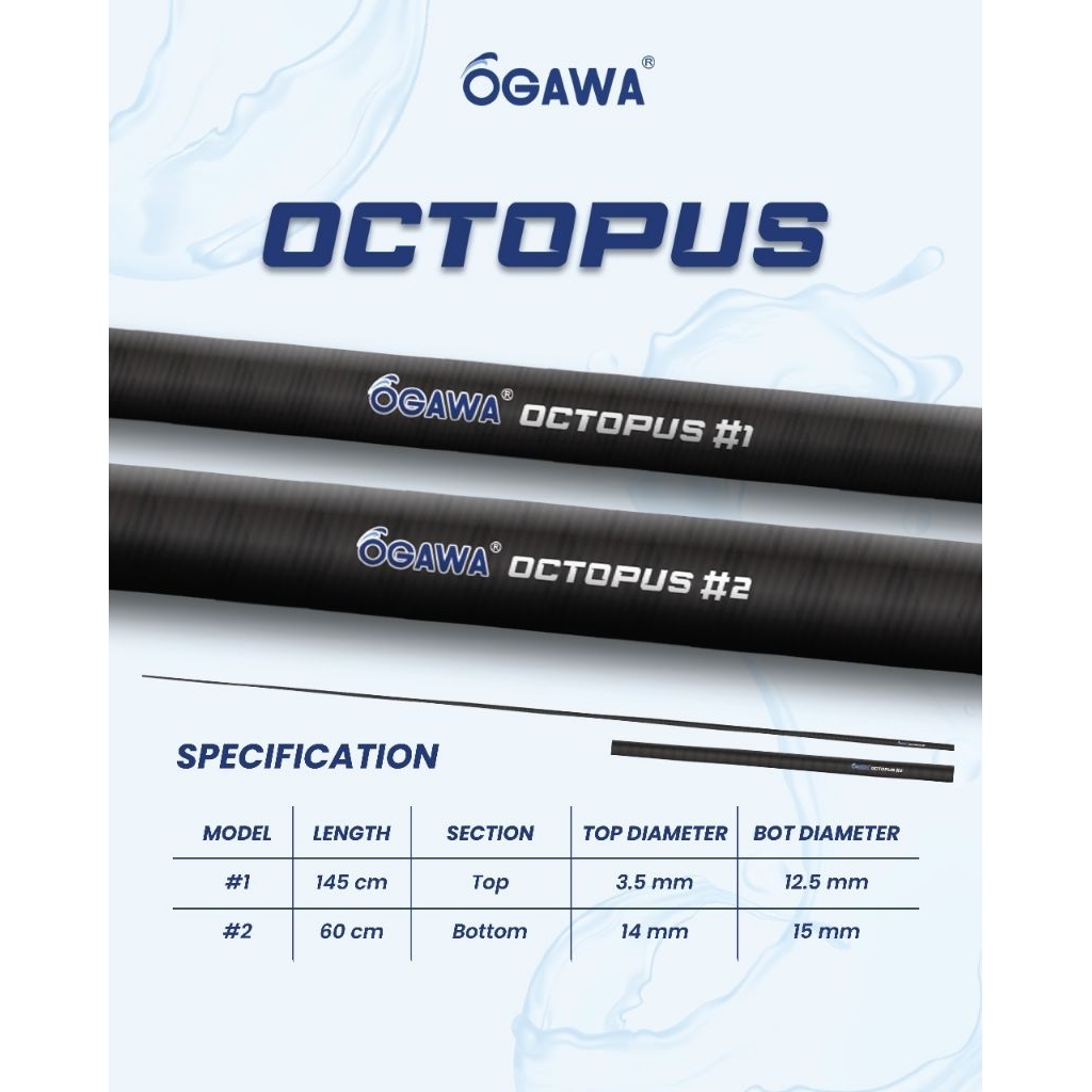 blank ogawa Octopus sepasang/1set top + bottom packing pralon PVC
