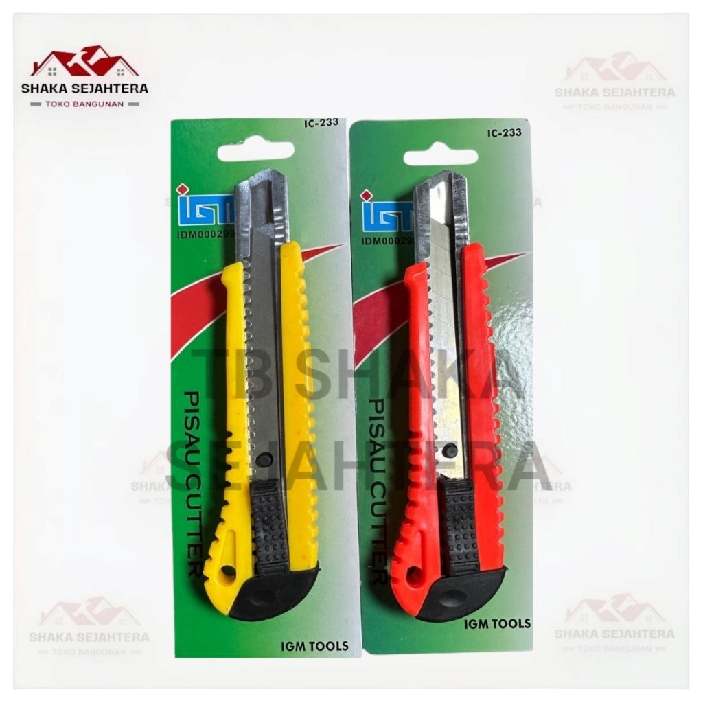 

Cutter IGM Besar auto lock / pisau cutter 18mm
