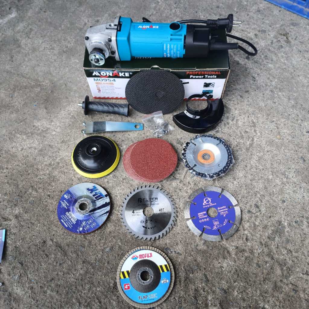 SPT.88 HEMAT  MESIN GURINDA + FULL MATA KERAMIK MAKITA POLES DAN POTONG BESI. MESIN GURINDA GERINDA 