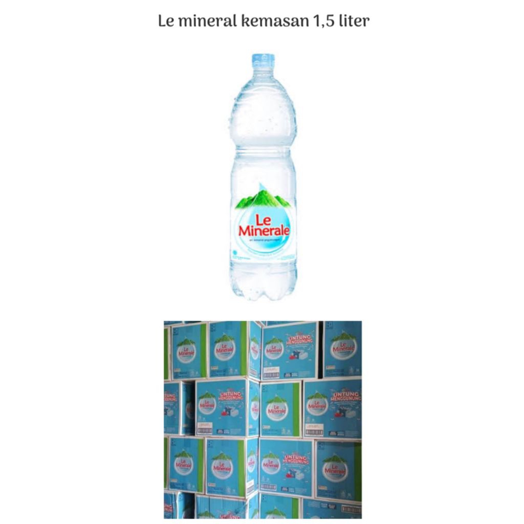 

le mineral kemasan 1,5L