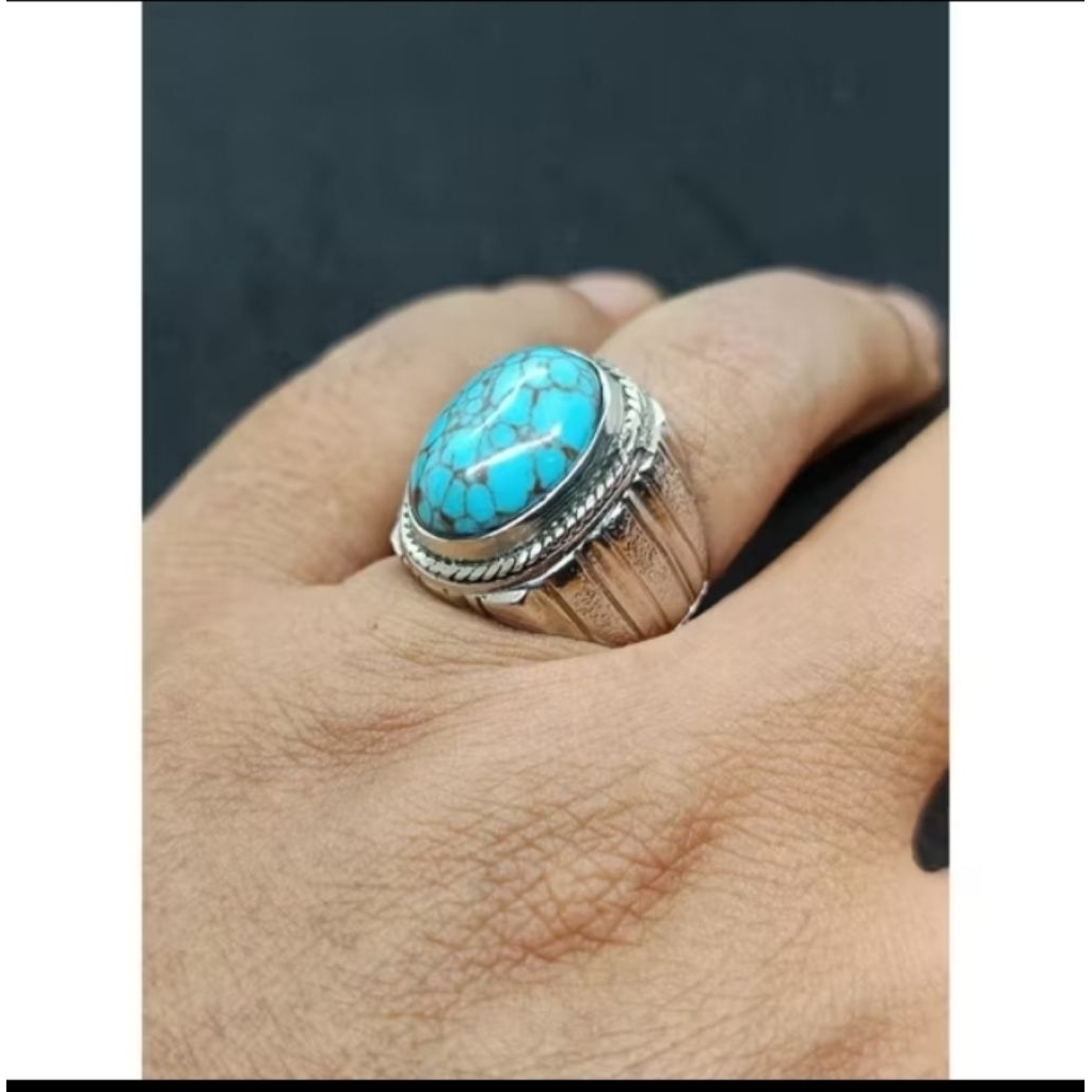 cincin batu pirus Mesir natural