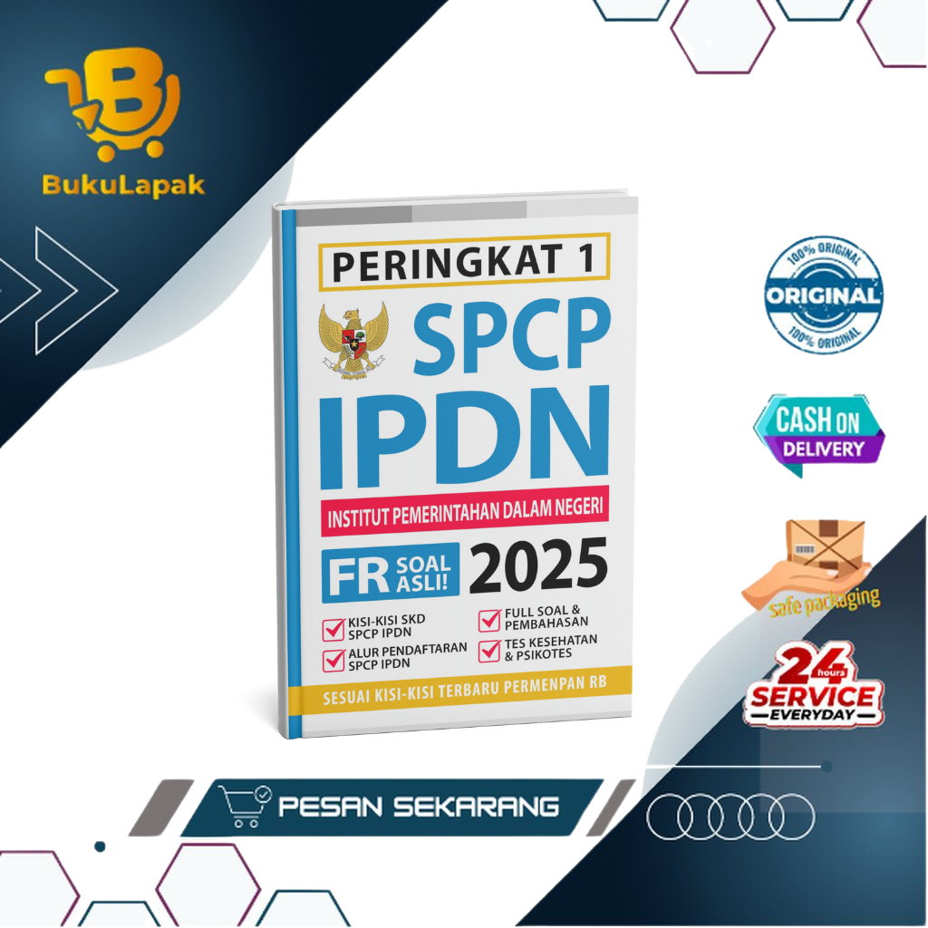 Buku Tes Kedinasan - Peringkat 1 SPCP IPDN 2025 - Kedinasan IPDN 2025