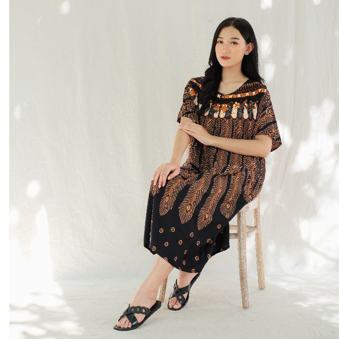 Sekar Mekar Daster Hitam Manis Wanita Batik Model Teratai Ibu Menyusui Friendly Produksi UNGGUL JAYA