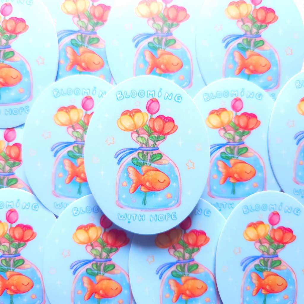 

Blooming with Hope Die Cut Sticker