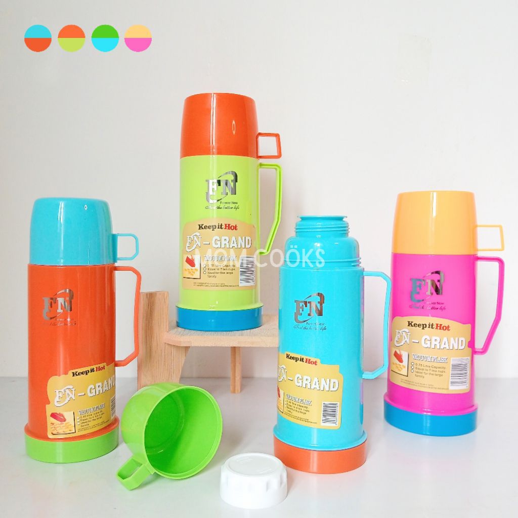 M040 TERMOS TREMOS THERMOS COLOR FLASK TAHAN AIR PANAS TABUNG KACA