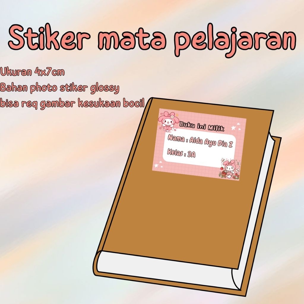 

STIKER LABEL MATA PELAJARAN BAHAN PAPER STIKER GLOSSY
