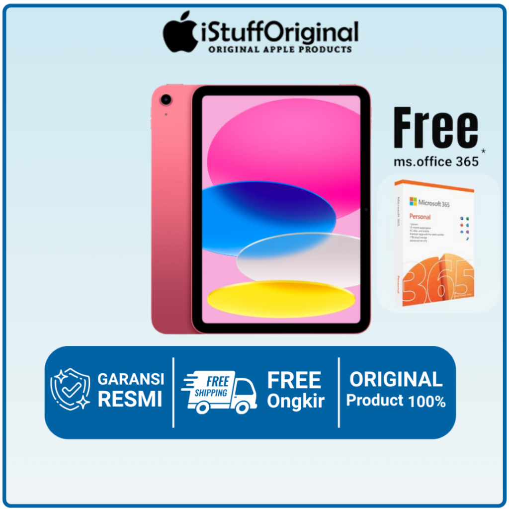 Ipad 10 2022 64GB 256GB 10th Gen 10.9" WIFI CELLULAR 5G Original Resmi