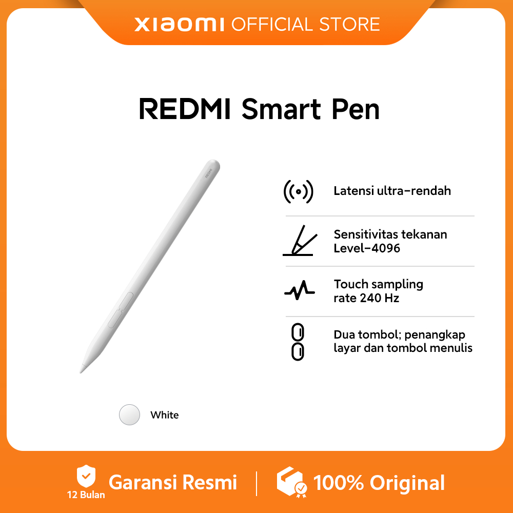 Xiaomi Redmi Smart Pen Compatible Model Touch sampling rate 240 Hz [ Official Store ]