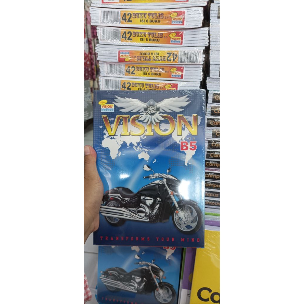 

Buku Tulis Vision Boxy 42 lembar isi 6 buku