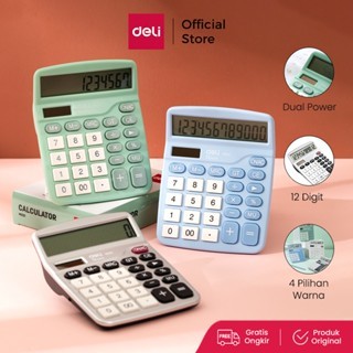 

Deli Kalkulator Meja / Desktop Calculator Layar 12 Digit Warna Lucu Varian Pastel EM221