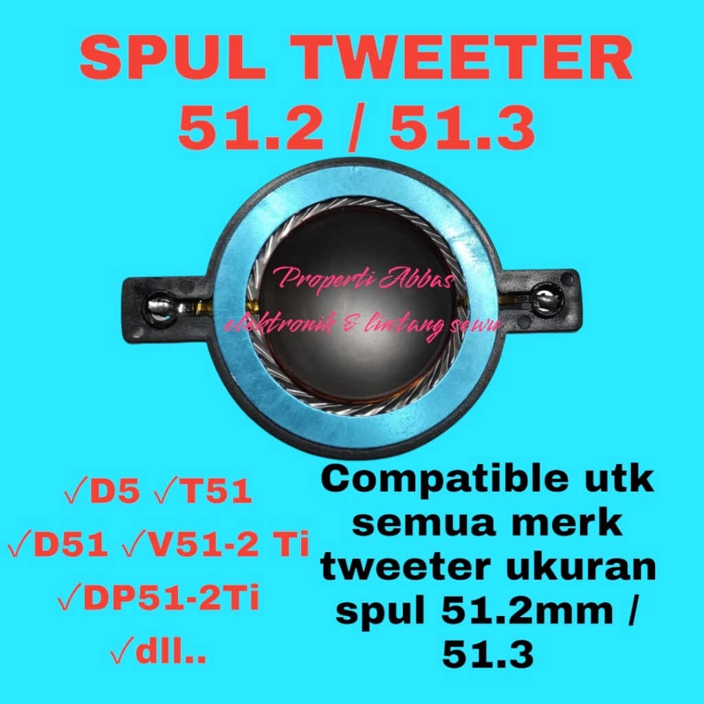 spul spool sepul spol coil driver tweeter twiter twitter recone kit 51.3 51,3  513 acoustic pa5 BMA 