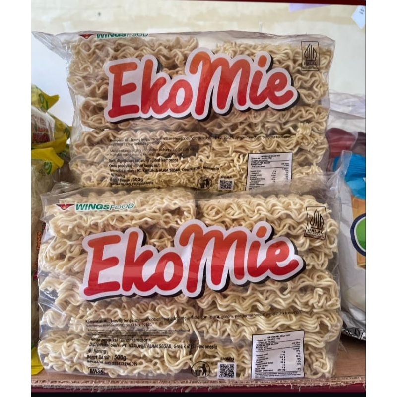 

[PEDAGANG MURAH] EKOMIE Mie Kering Eko Mie 500Gr 1PACK 10 PCS