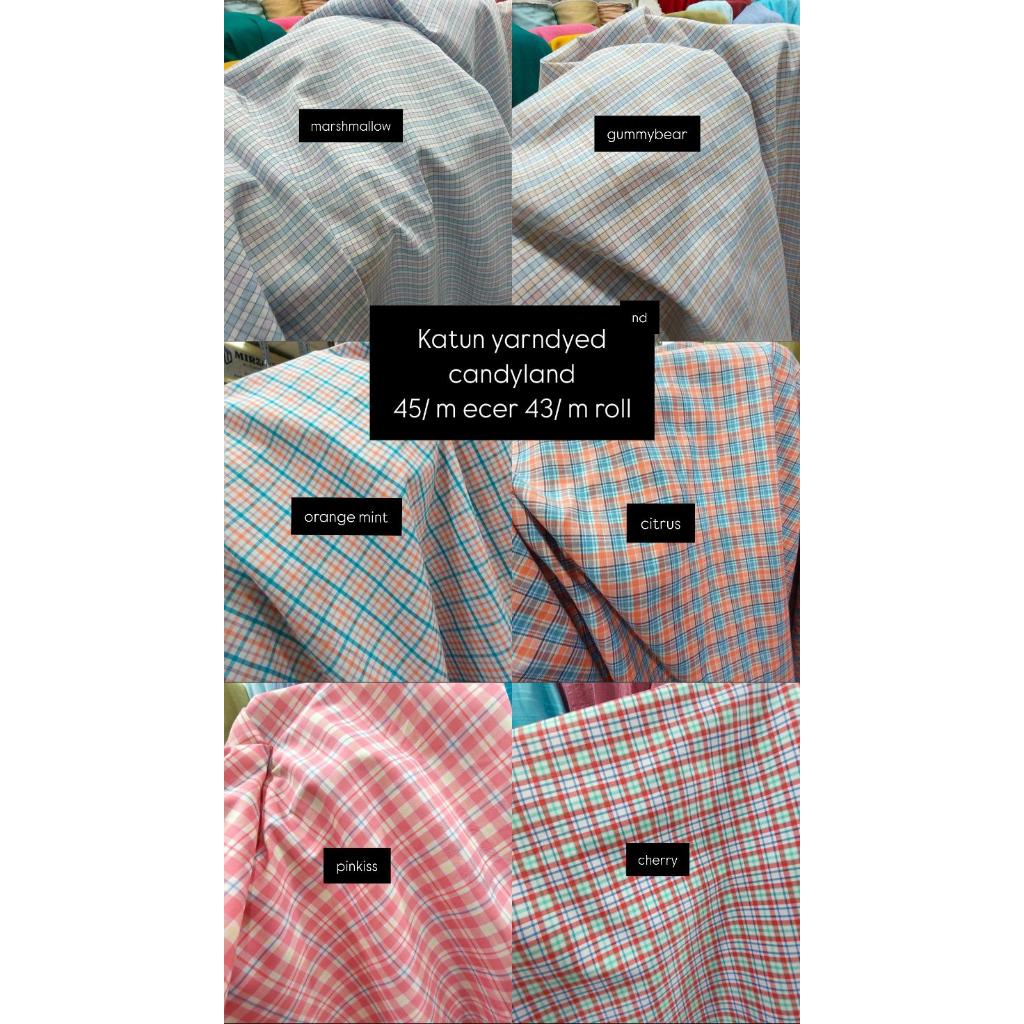 Katun Yarndyed Candyland | Katun Yarndyed Plaid | Katun motif bolak balik