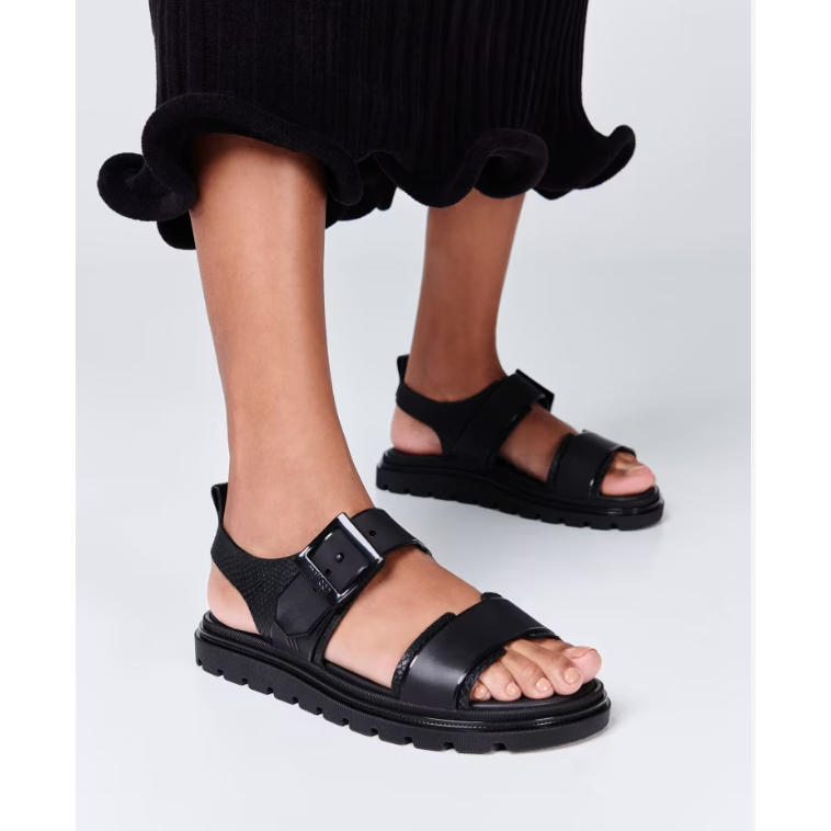 Sepatu Sandal Wanita Melissa Connection Papete Ad Black