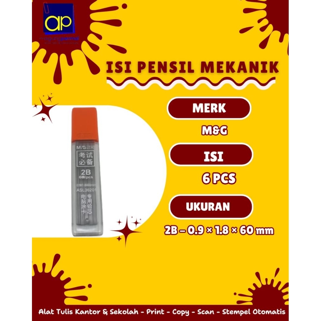 

Isi Pensil Mekanik M&G Calligraphy 2B