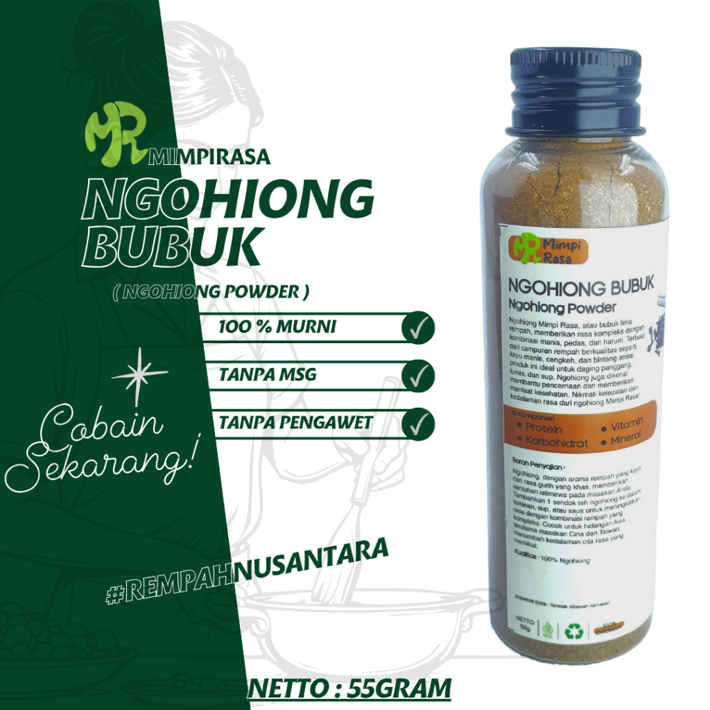 

BUMBU | BUBUK NGOHIONG HALAL CHINESE FIVE SPICE PREMIUM QUALITY | 70gram