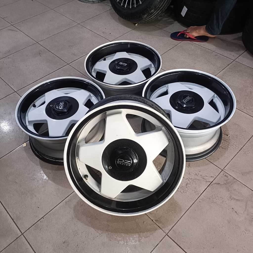VELG SECOND OZ RACING RING 15 R15 LEBAR 7/8 4X100 4X114 ET28/26