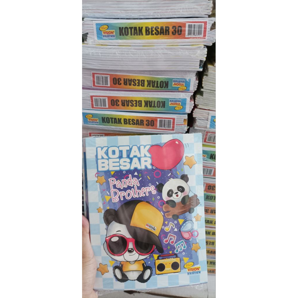 

Buku Kotak Besar merk Vision 30 lembar isi 10