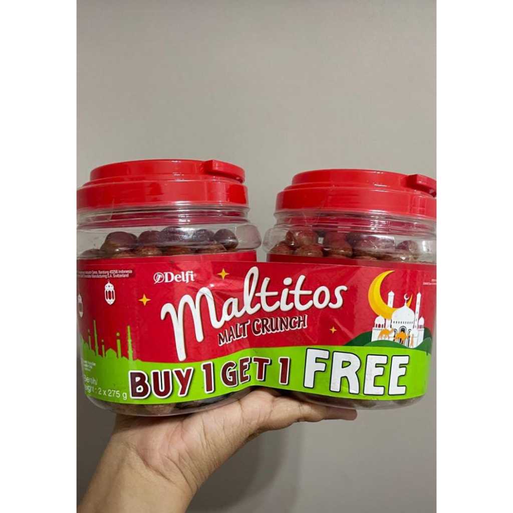 

COKLAT DELFI MALTITOS BUY 1 GET 1 (2 x 275gr) SNACK COKLAT PREMIUM