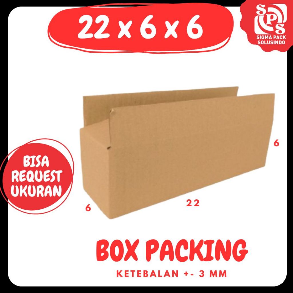

kardus 22x6x6 box A1 Packing botol Dus Kotak Kemasan Obat Olshop Souvenir Sparepart zigma pack