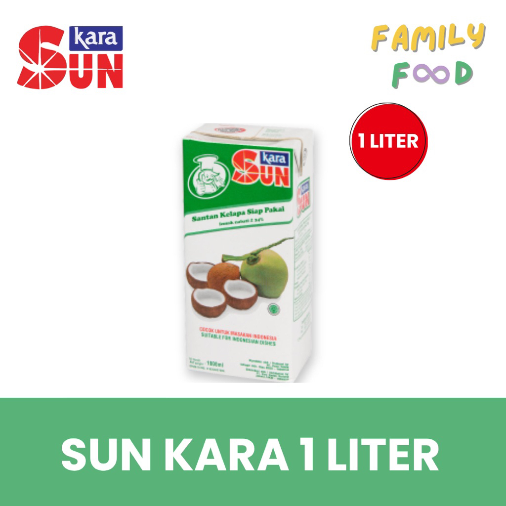 

Santan SUN KARA 1 Liter/1000ml - Santan Cair Praktis untuk Masak Harian