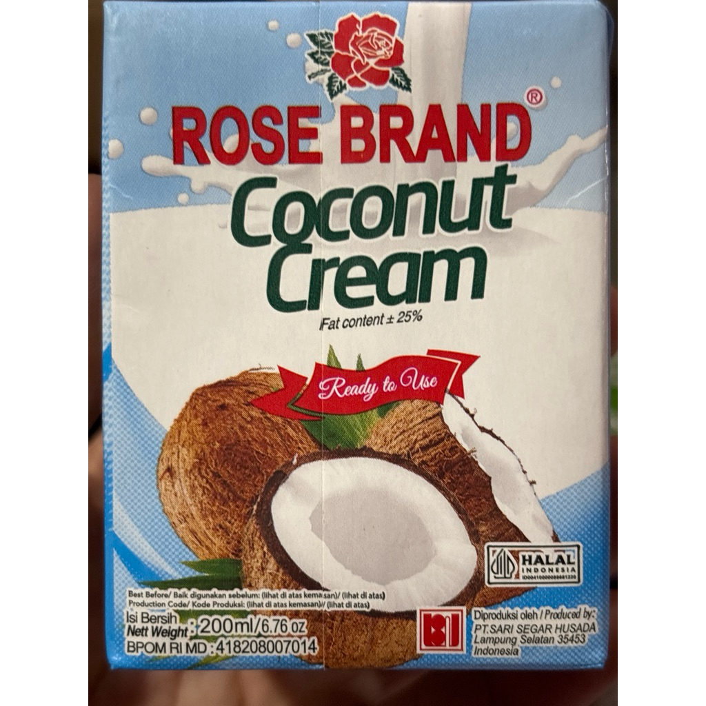 

santan kemasan rosebrand 200 gr