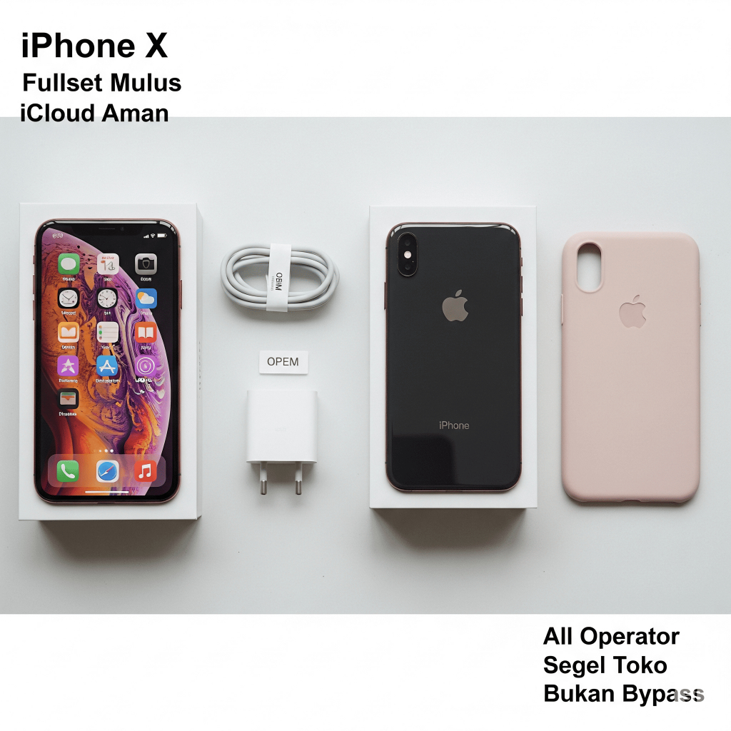 IP X 64GB Second Fullset Mulus All Operator iCloud Aman